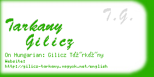 tarkany gilicz business card